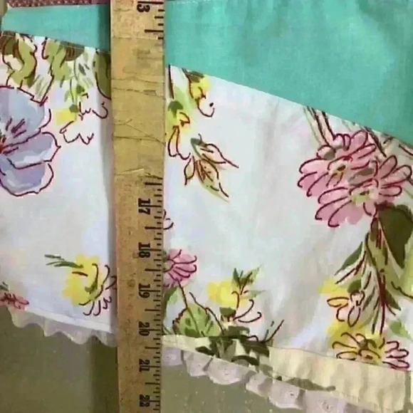 Patchwork pinafore a-line girl dress 3-4 - Picture 4 of 7